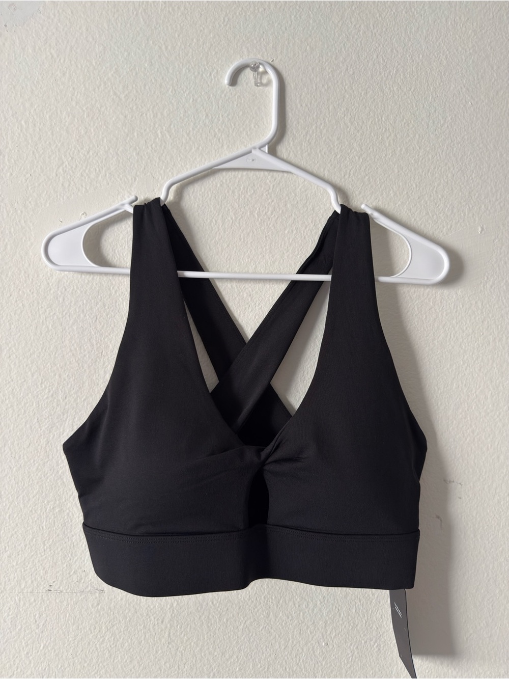 Fabletics Black Twist Sports Bra
